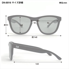 DAIWA DN-8016 TRIACETATE POLARIZED GLASSES
