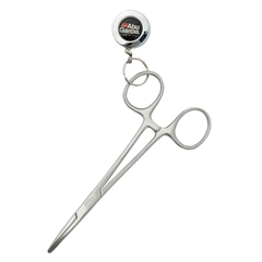 ABUGARCIA FORCEPS WITH PIN ON REEL