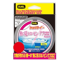 DUEL PINK FLUORO SHOCK LEADER PATENT 30M/50M
