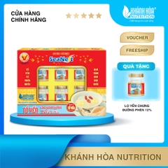 Hộp Quà Nước Yến Sào 12% Tổ Yến Chưng Đường Phèn SeaNest - Khánh Hòa Nutrition - 6 Lọ x 70 ML