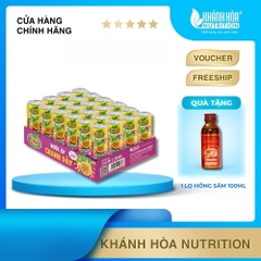 Khay 24 Lon Nước Ép Chanh Dây YoNutri -  24 lon x 240ml