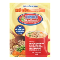Thực Phẩm Bổ Sung Ngũ Cốc Dinh Dưỡng Khánh Hòa NutriFoods - Bổ Sung Rau Củ Quả, Canxi, Vitamin (Túi 18 Gói x 25g)