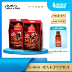 [COMBO 2 Túi - 36 Gói] Cà Phê Đen Đá Rang Xay Hòa Tan 2IN1 LOVE’IN SAIGON CAFE - Khánh Hòa Nutrifoods