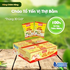 Thùng Cháo Tổ Yến Vị Thịt Bằm Khánh Hòa Nutrition (Thùng 30 gói x gói 50G)
