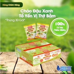Cháo Đậu Xanh Tổ Yến Vị Thịt Bằm - Khánh Hòa Nutrition (Thùng 30 gói x 50g)