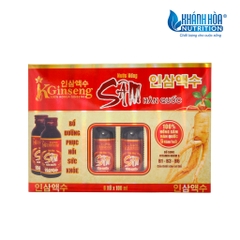 Hộp Quà Nước Hồng Sâm Hàn Quốc 6 Năm Tuổi Kginseng - Khánh Hòa Nutrition ( 6 lọ x 100ml )