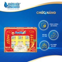 Hộp Quà Yến Sào Chưng Nhân Sâm Hàn Quốc 12% Tổ Yến Seanest - Khánh Hòa Nutrition ( Hộp 6 lọ x 70ml )