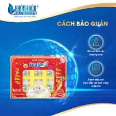 Hộp Quà Yến Sào Chưng Nhân Sâm Hàn Quốc 12% Tổ Yến Seanest - Khánh Hòa Nutrition ( Hộp 6 lọ x 70ml )