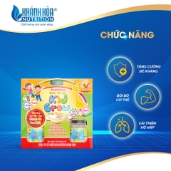 Nước Yến Sào Cho Bé KIDGROW Vị Cam 12% Tổ Yển  - Khánh Hòa Nutrition ( Block 6 Lọ x 70 ML)