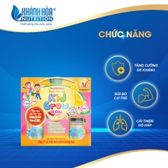 Block Nước Yến Sào Cho Bé KidGrow Vị Dâu 12% Tổ Yến - Khánh Hòa Nutrition (Block 6 lọ x 70ml)