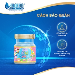 Block Nước Yến Sào Cho Bé KidGrow Vị Dâu 12% Tổ Yến - Khánh Hòa Nutrition (Block 6 lọ x 70ml)