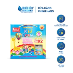 Block Nước Yến Sào Cho Bé KIDGROW 18% Tổ Yến PLUS VITAMIN K2 - Khánh Hòa Nutrition ( 6 lọ x70ml )
