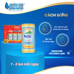 HỘP QUÀ LON NGANG Nước Yến Sào Cao Cấp 3% SeaNest - Khánh Hòa Nutrition (  6 Lon x  190 ML )