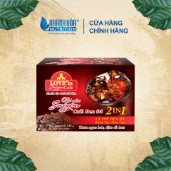 [COMBO 3 Hộp - 36 Gói] Cà Phê Đen Đá Rang Xay Hòa Tan 2IN1 LOVE’IN SAIGON CAFE - Khánh Hòa Nutrifoods