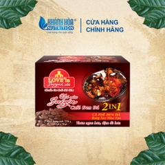 Cà Phê Đen Đá Rang Xay Hòa Tan 2IN1 LOVE’IN SAIGON CAFE - Khánh Hòa Nutrifoods (Hộp 12 gói x 18g)