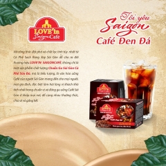 [COMBO 2 Túi - 36 Gói] Cà Phê Đen Đá Rang Xay Hòa Tan 2IN1 LOVE’IN SAIGON CAFE - Khánh Hòa Nutrifoods
