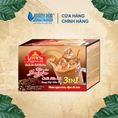 Cà Phê Sữa Rang Xay Hòa Tan 3IN1 LOVE’IN SAIGON CAFE - Khánh Hòa NutriFoods (Hộp 12 gói x 18g)