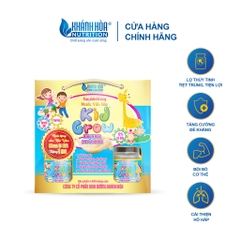 Lốc Nước Yến Sào Cho Bé KIDGROW Hương Tự Nhiên 12% Tổ yến - Khánh Hòa Nutrition (Block 6 lọ x 70 ML)