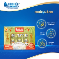 Hộp Quà Tặng Yến Sào Cao Cấp 25% Tổ Yến Chưng Đường Phèn - Khánh Hòa Nutrition - Hộp 6 Lọ x 70ML