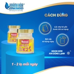 Nước Yến Sào 18% Tổ Yến Chưng Đường Phèn PLUS VITAMIN K2 - Khánh Hòa Nutrition - Lọ 70ml