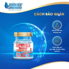 [TẶNG 1 HỘP NHỰA] Combo 8 Lọ Yến 18% Tổ Yến Không Đường Bổ Sung Vitamin K2 - Khánh Hòa Nutrition - 8 Lọ x 70ml