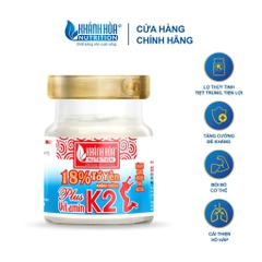 [TẶNG 1 HỘP NHỰA] Combo 8 Lọ Yến 18% Tổ Yến Không Đường Bổ Sung Vitamin K2 - Khánh Hòa Nutrition - 8 Lọ x 70ml