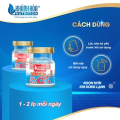 [TẶNG 1 HỘP NHỰA] Combo 8 Lọ Yến 18% Tổ Yến Không Đường Bổ Sung Vitamin K2 - Khánh Hòa Nutrition - 8 Lọ x 70ml