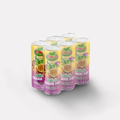 Khay 24 Lon Nước Ép Chanh Dây YoNutri -  24 lon x 240ml