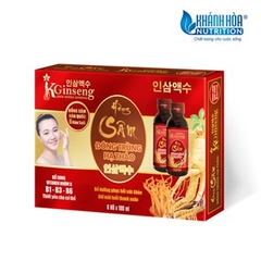Hộp Quà Nước Hồng Sâm Hàn Quốc KGinseng Đông Trùng Hạ Thảo - Hộp 6 lọ x 100ml