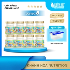 [TẶNG 1 HỘP NHỰA] Combo 8 Lọ Yến Kidgrow 18% Tổ Yến Bổ Sung Vitamin K2 - Khánh Hòa Nutrition - 8 Lọ x 70ml