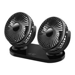 Quạt Đôi Mini Đa Năng Dùng Nguồn USB Xoay 360 Độ Công Suất Lớn Cho Ô Tô Xe Hơi Văn Phòng Gia Đình