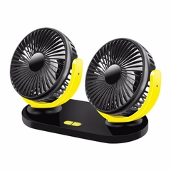 Quạt Đôi Mini Đa Năng Dùng Nguồn USB Xoay 360 Độ Công Suất Lớn Cho Ô Tô Xe Hơi Văn Phòng Gia Đình