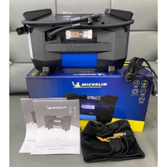 Máy Bơm Lốp Xe Ô Tô Michelin 12314 Kĩ Thuật Số 2 Piston Tự Động Ngắt Cao Cấp HÀNG CHÍNH HÃNG (dùng được cho xe tải nhỏ)