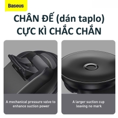 Giá Đỡ Kẹp Điện Thoại Ô Tô Thông Minh Cao Cấp BASEUS Dán Taplo hoặc Kẹp Cửa Gió Điều Hòa Xe Hơi (Mẫu Mới 2022)
