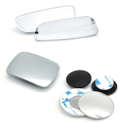 Gương Cầu Xóa Điểm Mù Ô Tô Xe Hơi LOẠI TỐT Hình Tròn, Oval, Chữ Nhật, Rẻ Quạt Xoay 360 Độ