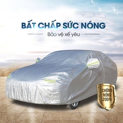 Bạt Phủ Ô Tô Tráng Nhôm Cách Nhiệt Cao Cấp Chống Nắng Mưa Bụi Cho Nhiều Dòng Xe (Phiên bản mới 2020)