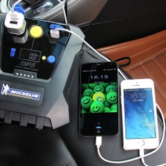 Máy Bơm Lốp Ô tô Michelin 12266 Cao Cấp Đa Năng Tự Ngắt Cho Xe Hơi từ 4 đến 16 chỗ - Hàng Chính Hãng