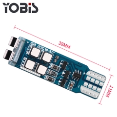 Đèn LED T10 Đổi Màu RGB Cao Cấp YOBIS Điều Khiển qua sóng RF cho Ô Tô Xe Máy Hỗ Trợ Giải Mã Canbus (kèm remote)