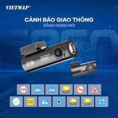 Camera Hành Trình VIETMAP S860 Cảnh Báo Giao Thông Bằng Giọng Nói Ghi Hình Trước Sau)
