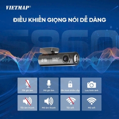 Camera Hành Trình VIETMAP S860 Cảnh Báo Giao Thông Bằng Giọng Nói Ghi Hình Trước Sau)