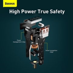 Tẩu Sạc Ô Tô Siêu Nhanh 100W Baseus Superme Digital Display PPS Dual Quick Charger Car Charger (12-24V)