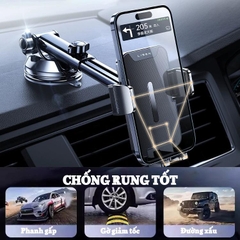 Giá Đỡ Kẹp Điện Thoại Ô Tô Thông Minh Cao Cấp LISEN Dán Taplo hoặc Kính Lái Xe Hơi (Mẫu Mới 2026)