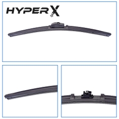Gạt Mưa Silicone HyperX CAO CẤP Hỗ Trợ Thay Ngàm Đa Năng Lưỡi Gạt Phủ Nano Hiệu Ứng Lá Sen (phiên bản 2022)