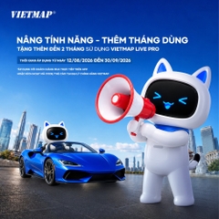 Vietmap Live Pro - Phần Mềm Dẫn Đường, Cảnh Báo Giao Thông Cho Ô Tô Xe Hơi (Bản Quyền Chính Hãng 1 - 2 NĂM)