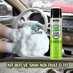 Chai Xịt Bọt Vệ Sinh Nội Thất Ô Tô Xe Hơi Đa Năng - Shuaxinbao Foam Cleaner 650ml