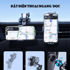 Giá Đỡ Kẹp Điện Thoại Ô Tô Thông Minh Cao Cấp LISEN Dán Taplo hoặc Kính Lái Xe Hơi (Mẫu Mới 2026)