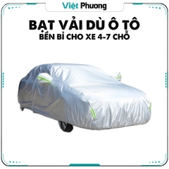 Bạt Phủ Ô Tô Tráng Nhôm Cách Nhiệt Cao Cấp Chống Nắng Mưa Bụi Cho Nhiều Dòng Xe (Phiên bản mới 2020)