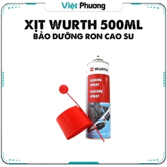 Chai Xịt Silicone Bôi Trơn Phục Hồi Cao Su và Nhựa Wurth Silicone Spray 500ml Nhập Khẩu Chính Hãng CHLB Đức WU-DDN500