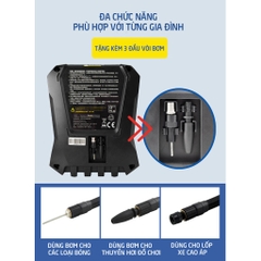 Máy Bơm Lốp Ô tô Michelin 12266 Cao Cấp Đa Năng Tự Ngắt Cho Xe Hơi từ 4 đến 16 chỗ - Hàng Chính Hãng