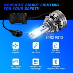 Đèn LED Pha Cos Ô Tô Xe Hơi Siêu Sáng Cao Cấp NovSight N37 22000LM 6500K Chân Cắm H1 H3 H4 H7 H11 9005 9006